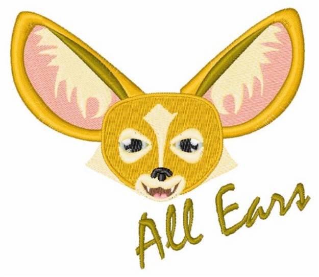 Picture of All Ears Machine Embroidery Design