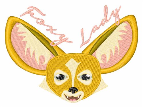 Foxy Lady Machine Embroidery Design