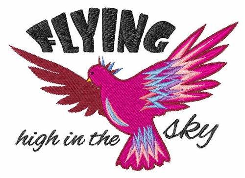 Flying High Machine Embroidery Design