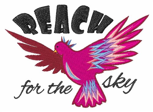 Reach for the Sky Machine Embroidery Design