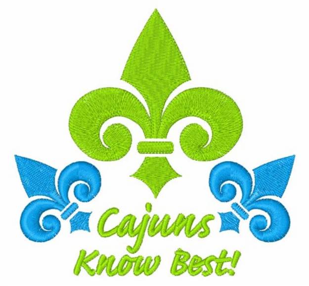 Picture of Cajuns Know Best Machine Embroidery Design