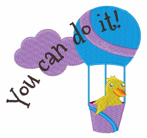 You Can Do It Machine Embroidery Design