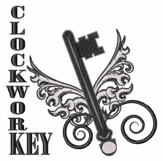 Picture of Clockwork Key Machine Embroidery Design