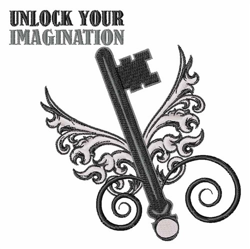 Unlock Imagination Machine Embroidery Design