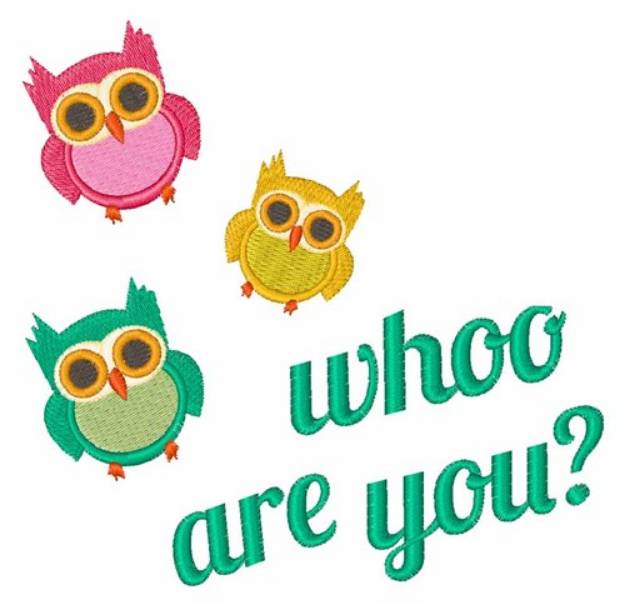 Picture of Whoo Are You? Machine Embroidery Design