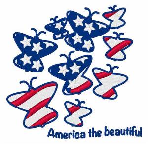 Picture of America the Beautiful Machine Embroidery Design