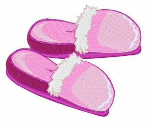 Picture of Pink Slippers Machine Embroidery Design