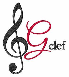 Picture of G-Clef Machine Embroidery Design