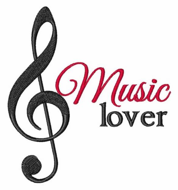 Picture of Music Lover Machine Embroidery Design