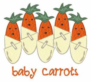 Picture of Baby Carrots Machine Embroidery Design