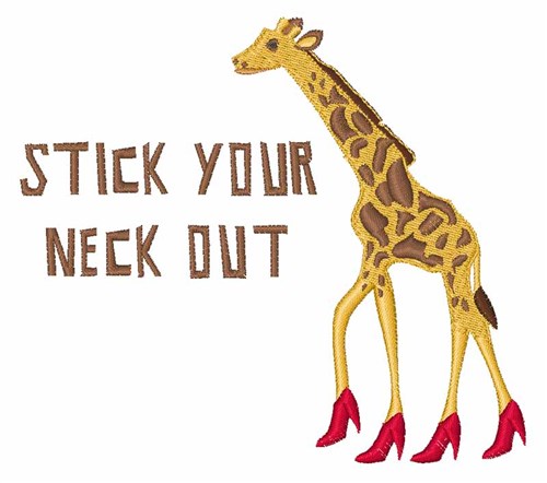 Stick Your Neck Out Machine Embroidery Design