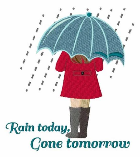 Picture of Rain Today Machine Embroidery Design