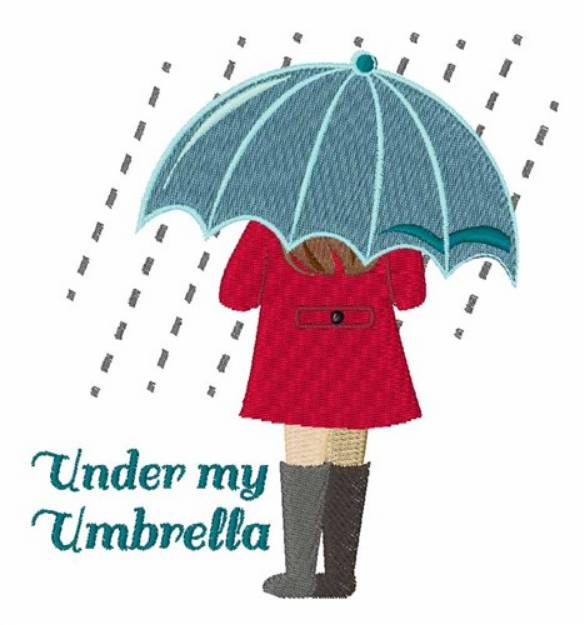 Picture of Under My Umbrella Machine Embroidery Design