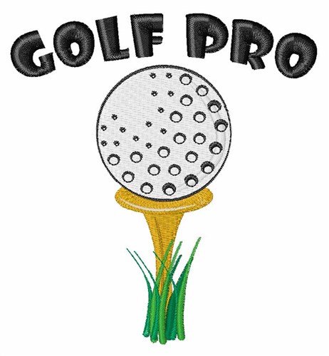 Golf Pro Machine Embroidery Design