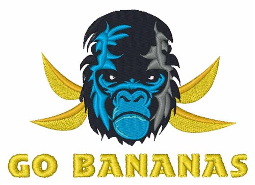 Go Bananas Machine Embroidery Design