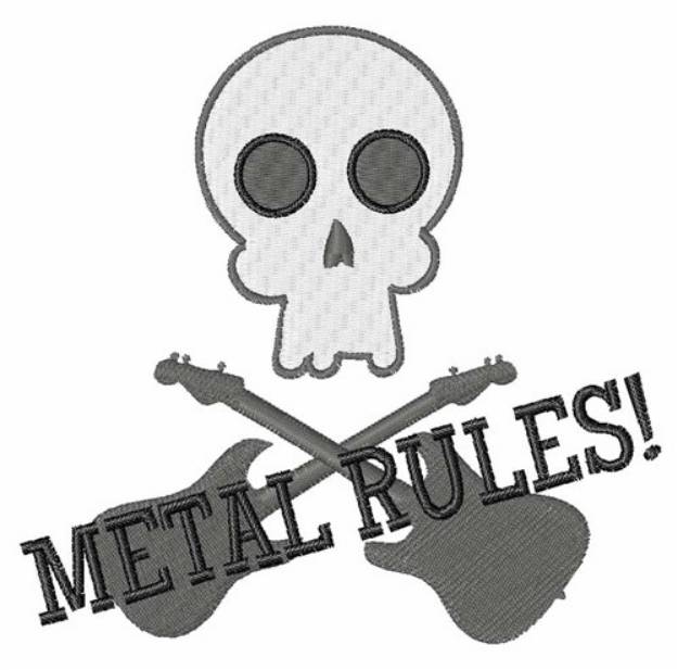 Picture of Metal Rules Machine Embroidery Design