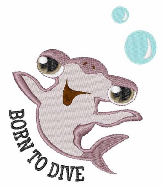 Picture of Born to Dive Machine Embroidery Design