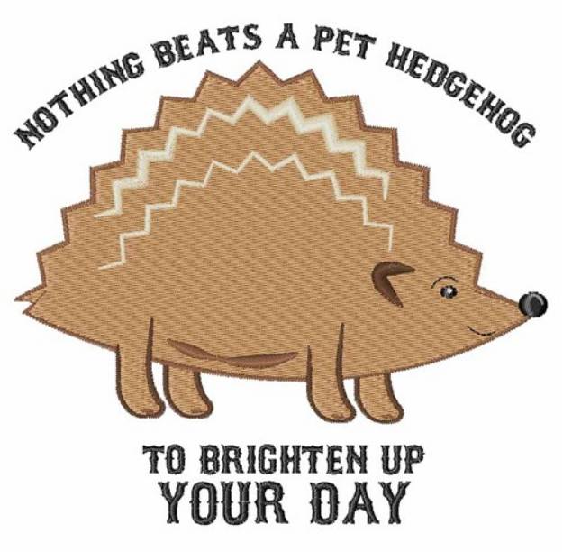 Picture of Nothing Beats a Hedgehog Machine Embroidery Design