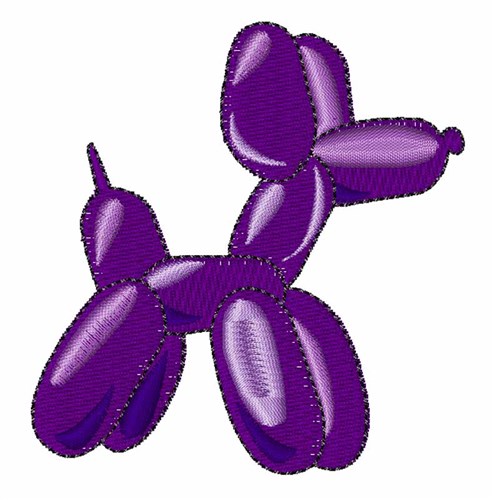 Balloon Dog Machine Embroidery Design