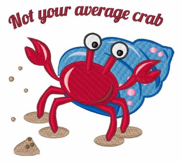 Picture of Average Crab Machine Embroidery Design