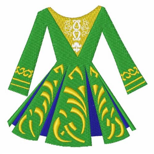 Picture of Celtic Dance Dress Machine Embroidery Design