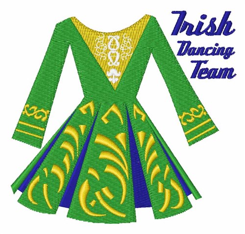 Irish Dance Team Machine Embroidery Design