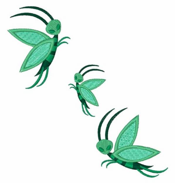 Picture of Green Faries Machine Embroidery Design