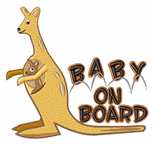 Baby on Board Machine Embroidery Design