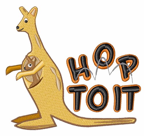 Hop to It Machine Embroidery Design