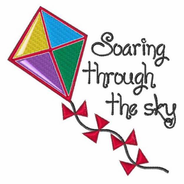 Picture of Soaring Through Machine Embroidery Design