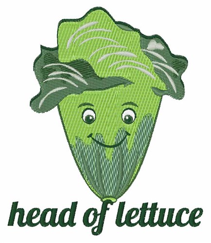 Head of Lettuce Machine Embroidery Design