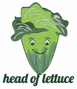 Picture of Head of Lettuce Machine Embroidery Design