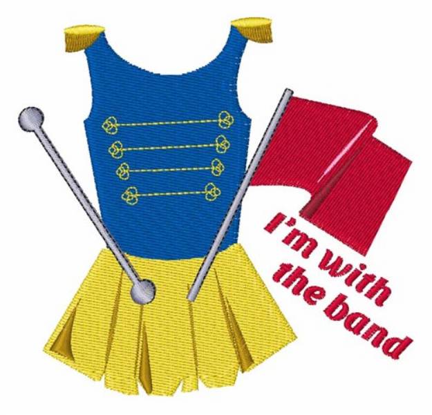 Picture of With the Band Machine Embroidery Design