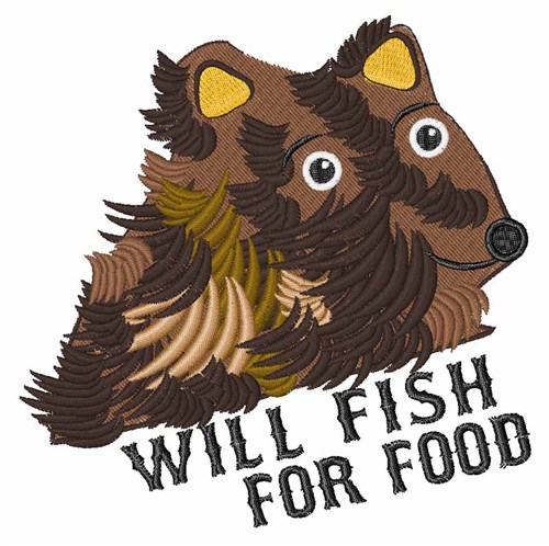 Will Fish For Food Machine Embroidery Design