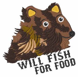 Picture of Will Fish For Food Machine Embroidery Design