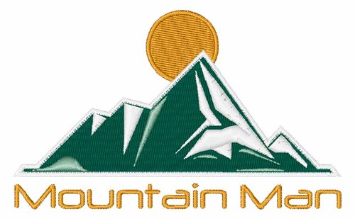 Mountain Man Machine Embroidery Design