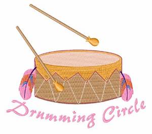 Picture of Drumming Circle Machine Embroidery Design
