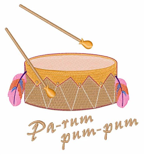 Pa-rum Pum Machine Embroidery Design