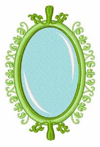 Picture of Green Mirror Machine Embroidery Design