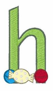 Picture of Hard Candy h Machine Embroidery Design