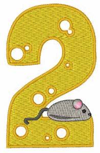 Picture of Mouse Cheese 2 Machine Embroidery Design