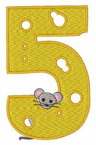 Picture of Mouse Cheese 5 Machine Embroidery Design