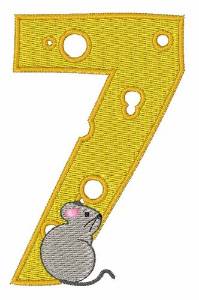Picture of Mouse Cheese 7 Machine Embroidery Design