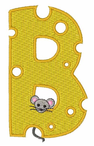 Mouse Cheese B Machine Embroidery Design