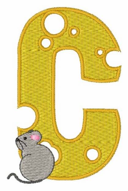Picture of Mouse Cheese C Machine Embroidery Design