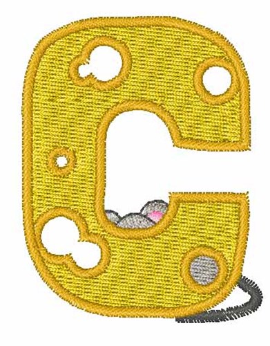 Mouse Cheese c Machine Embroidery Design