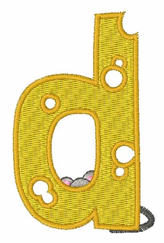 Mouse Cheese d Machine Embroidery Design