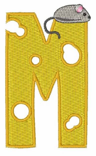 Picture of Mouse Cheese M Machine Embroidery Design