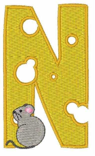 Picture of Mouse Cheese N Machine Embroidery Design