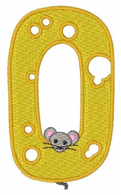 Picture of Mouse Cheese O Machine Embroidery Design